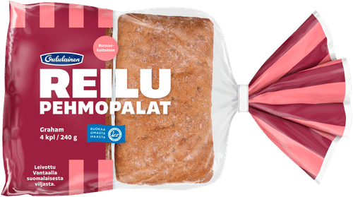Oululainen Reilu Pehmopalat Graham 4kpl 240g|Oululainen Reilu 软全麦面包 4块 240g