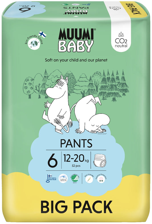 Moomin 姆明婴儿纸尿裤 S6 12-20公斤 52片大包装