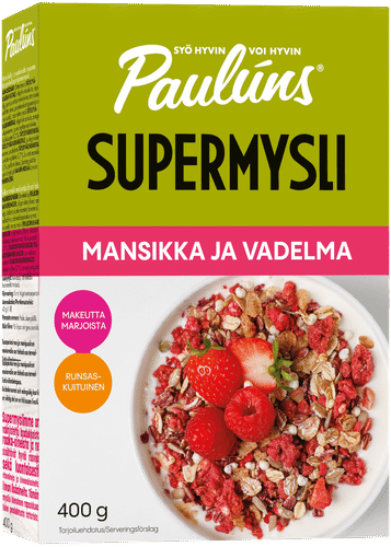Pauluns Paulúns草莓覆盆子超级麦片 400g