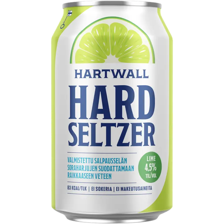 Hartwall Hard Seltzer Lime 4,5% 0,33 l|Hartwall Hard Seltzer 石灰 4.5% 0,33 l