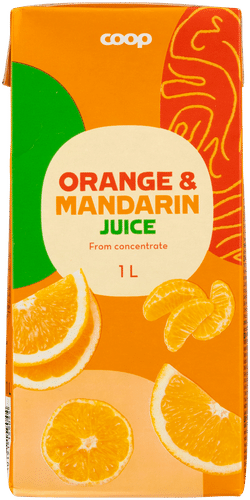 Coop appelsiini-mandariinitäysmehu 1l|Coop 全橙汁 1l