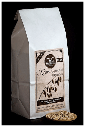 Krannin Tila 1,5kg kaurasuurimo kokonainen|Krannin Tila 1.5公斤整粒燕麦米