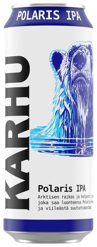 Karhu Polaris IPA olut 4,5 % tölkki 0,5 L