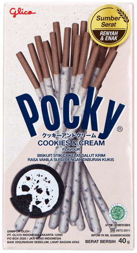 Pocky 饼干棒 曲奇奶油味 40g|Pocky Keksitikku cookies and cream 40g