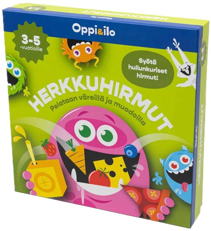 Oppi&ilo 美食小怪兽 儿童游戏 3-5岁|Oppi&ilo Herkkuhirmut -lastenpeli 3-5 v