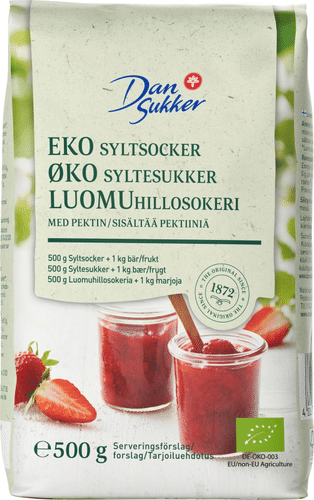 Dansukker Luomuhillosokeri 2:1 500g|Dansukker 有机果酱糖 2:1 500g