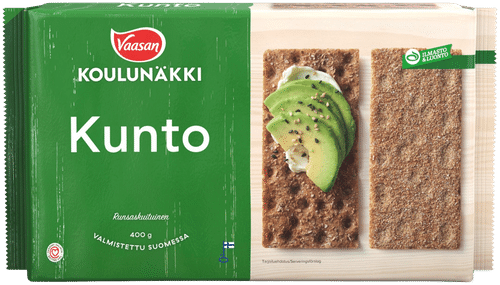 Vaasan 全麦黑麦脆面包 400g(麸皮强化)|VAASAN KOULUNÄKKI Kunto 400g leseripoteltu täysjyväruisnäkkileipä