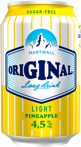 Hartwall Original Long Drink Pineapple Light 4,5% 0,33 l