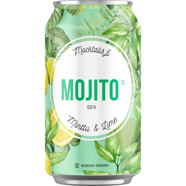 Mocktail Mojito 0,0% 0,33l|Nokian Panimo 0度鸡尾饮品莫吉托 0.0% 0,33l