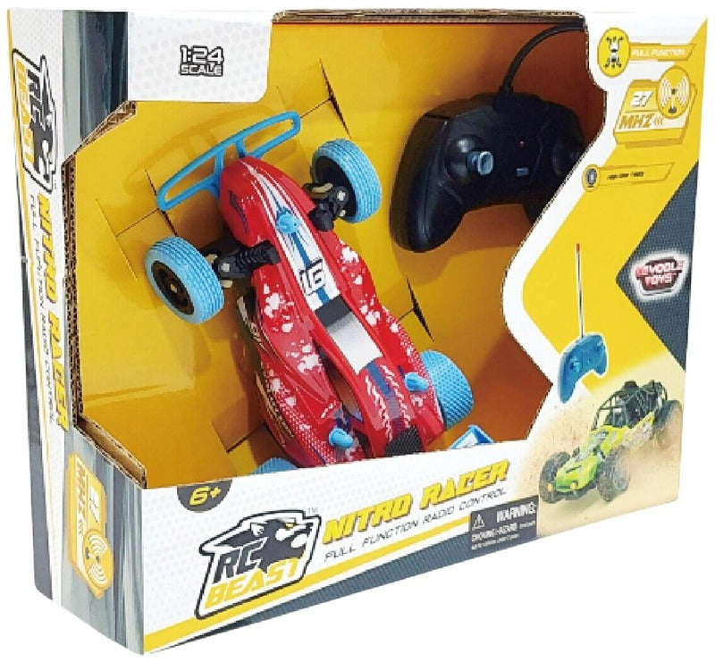 RC Beast Nitro Racer Red 1:24 27 MHz Lexan车壳