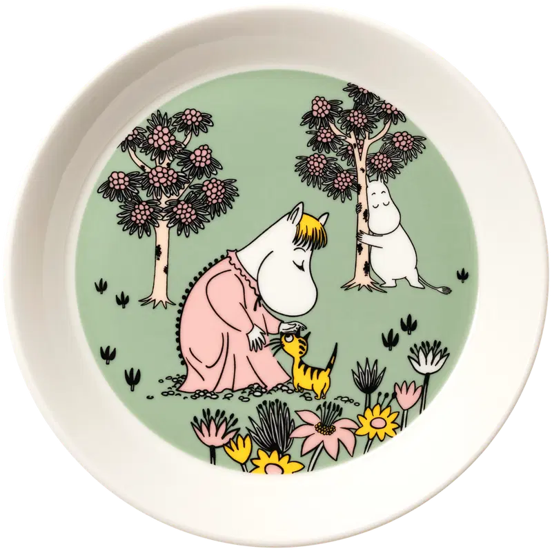 Moomin Arabia 姆明 温柔 盘子 19cm|Moomin Arabia Muumi Hellyys lautanen 19cm