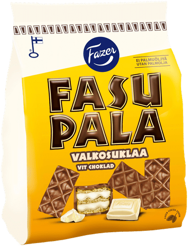 Fazer Fasupala 白巧克力华夫饼干 199g|Fazer Fasupala Valkosuklaa vohvelikeksi 199g