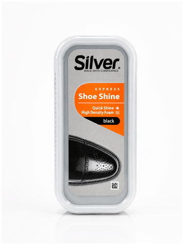 Silver 黑色闪亮硅胶鞋擦