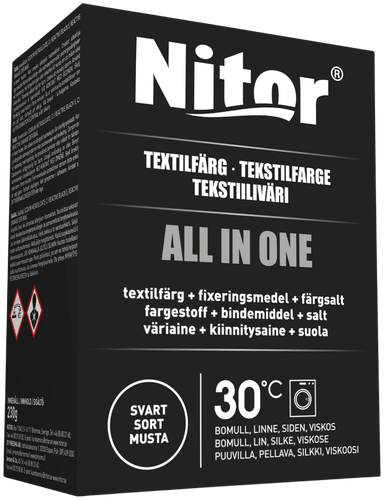 Nitor 织物染料 All in one 230克 黑色