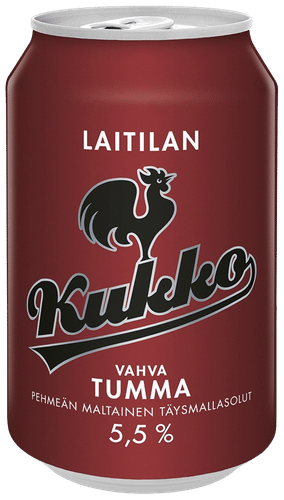Laitilan Kukko 高含量深色麦芽饮品 5.5% vol 0.33L饮品