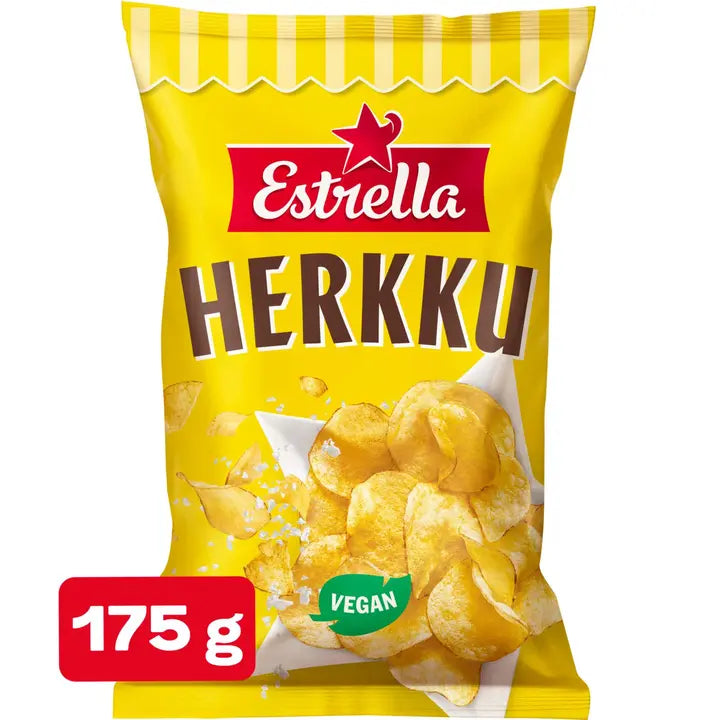 Estrella Herkku sipsi 175g-Estrella 美味的薯片 175g
