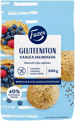 Fazer GTON Vaalea jauhoseos 500 g|Fazer GTON 浅色面粉混合物 500 g