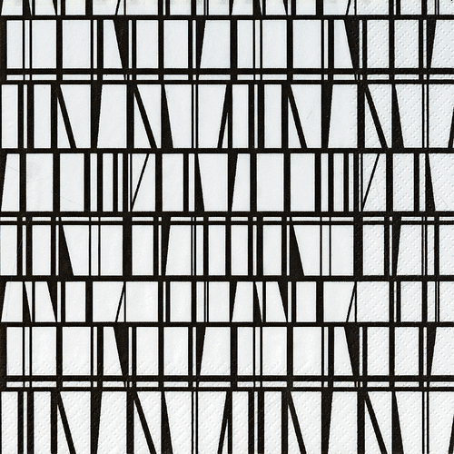Finlayson 纸巾餐巾 Coronna 黑白 24厘米 20kpl