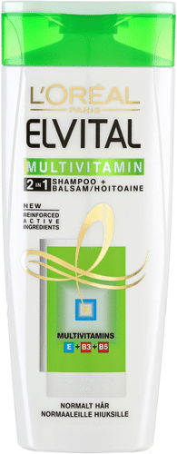 L'Oréal Paris Elvital Multivitamin 2in1 Shampoo Ja Hoitoaine Normaaleille Hiuksille 250ml