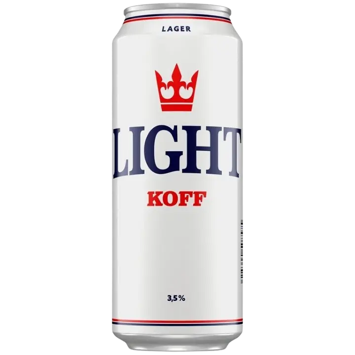 Koff Light Lager olut 3,5 til-% tölkki 0,5 L|Koff 淡色饮料 3.5 vol% 罐装 0,5 L
