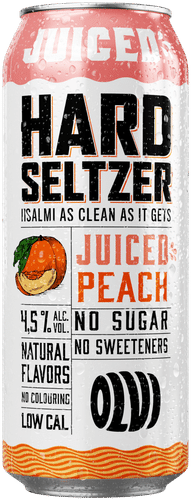OLVI Hard Seltzer 果汁饮品 桃子 4.5% 0.5升 罐
