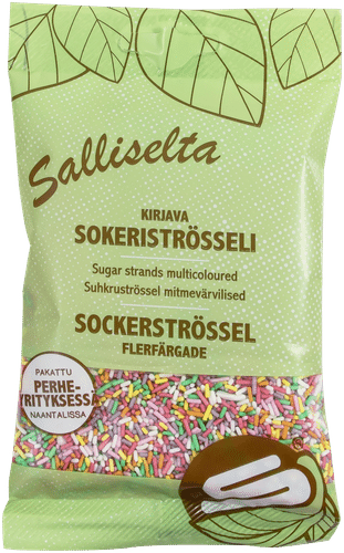 Salliselta Kirjava sokeriströsseli 100g|Salliselta 彩色砂糖粒 100g