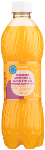 Coop 无糖菠萝橙百香果味浓缩饮料1+7 0,5l