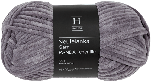 House Panda雪尼尔纱线 100克 灰色 4256