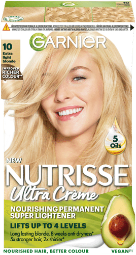 Garnier Nutrisse 超霜10.0超浅亮金发永久染发剂 1件