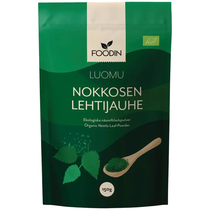 Foodin Nokkosen lehtijauhe, luomu 150g-Foodin 荨麻叶粉,有机 150g
