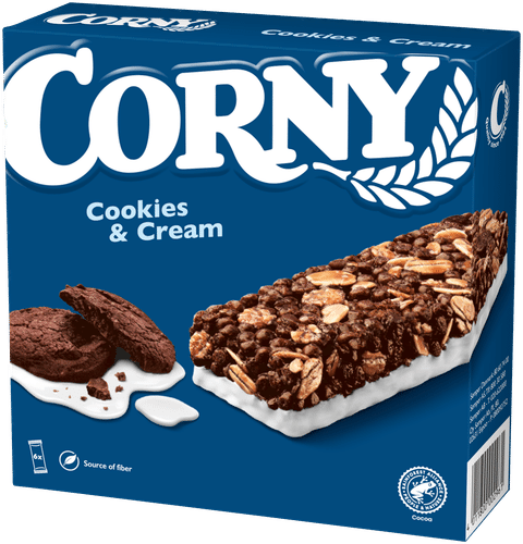 Corny 曲奇奶油能量棒 6x23g|Corny Cookies & Cream välipalapatukka 6x23g