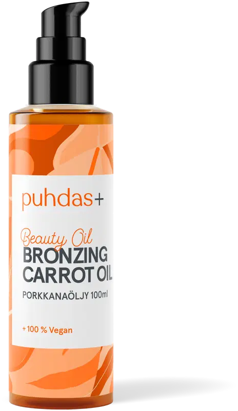 Puhdas+ 古铜胡萝卜油 100 ml|Puhdas+ Beauty oil bronzing carrot oil porkkanaöljy 100 ml