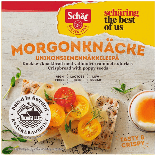 Schär 晨间脆饼 罂粟籽脆面包 无麸质 205g|Schär Morgonknäcke unikonsiemennäkkileipä gluteeniton 205g