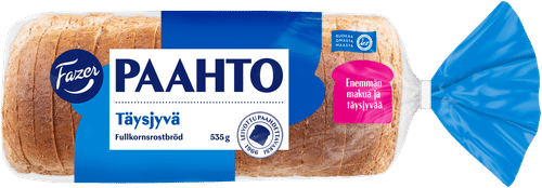 Fazer Paahto Täysjyvä 535g, paahtoleipä|Fazer Paahto 全麦吐司面包 535克