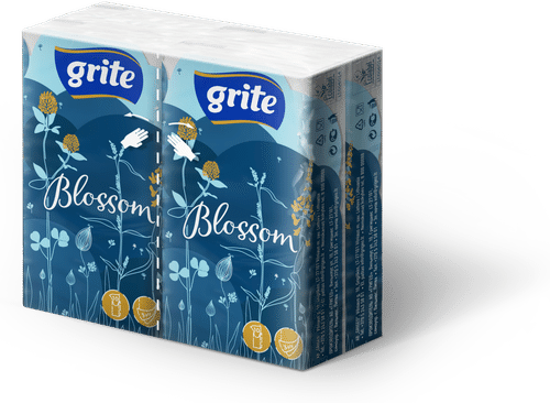 Grite nenäliina Blossom 4x10kpl