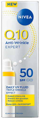 NIVEA 40ml Q10 Anti-Wrinkle Expert Daily UV Fluid SK50 -päivävoide