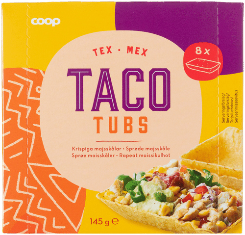 Coop Taco tubs 8 kpl 145 g