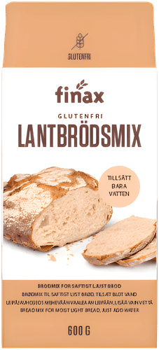 Finax Gluteeniton maalaisleipäsekoitus 600g|Finax 无麸质乡村面包预拌粉 600g