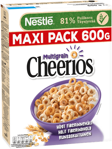 Nestlé Cheerios 600g Monivilja rapeita monivilja-täysjyvämuroja|Cheerios 雀巢Cheerios 600克多谷脆全麦麦片