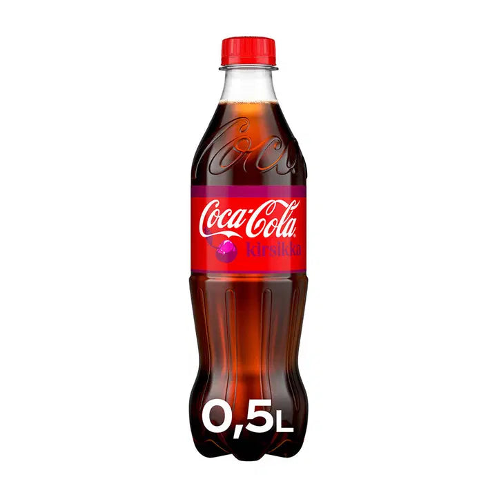 Coca-Cola Original Taste Kirsikka virvoitusjuoma muovipullo 0,5 L|Coca-Cola 原味樱桃汽水塑料瓶 0,5 L