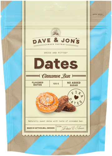 Dave&Jons taatelit kanelipulla 125 g