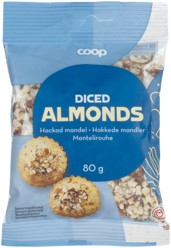Coop mantelirouhe kuorimattomista manteleista 80 g|Coop 未去皮杏仁碎 80 g