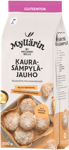 Myllärin Gluteeniton Kaurasämpyläjauho 500 g|Myllärin 无麸质燕麦小圆面包粉 500 g