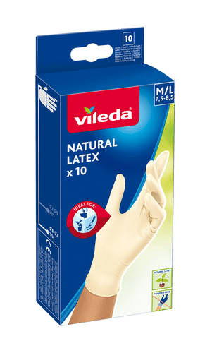 Vileda Natural Latex 10只一次性手套 M/L码