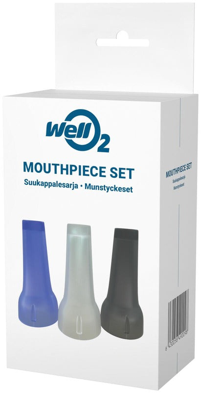 WellO2 咬嘴套装3件 EU|WellO2 Suukappalesarja 3kpl EU