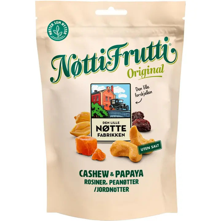 Den Lille Nøttefabrikken Nøtti Frutti Pähkinä-hedelmäsekoitus 190g-Den Lille Nøttefabrikken Nøtti Frutti 坚果水果混合物 190g