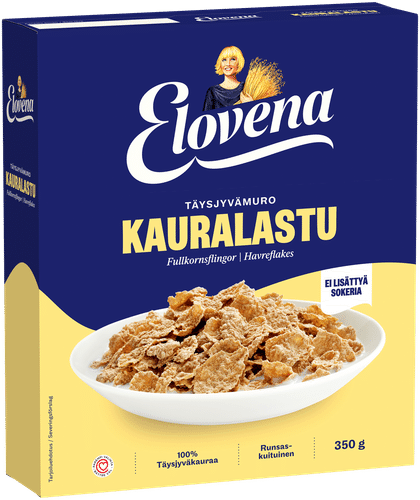 Elovena 350g kauralastu täysjyvämuro|Elovena 350克 燕麦片全谷物麦片