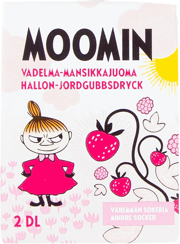 Moomin 2dl 覆盆子草莓饮料