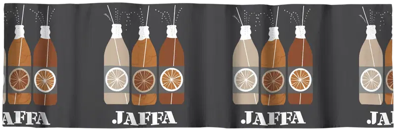 Vallila 窗帘布 Jaffa 60x250厘米 灰橙色|Vallila verhokappa Jaffa 60x250 cm greyorange