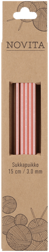 Novita 袜针15cm - 3mm 深红色